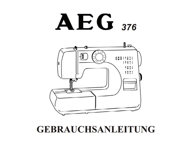 AEG 376 Bedienungsanleitung PDF