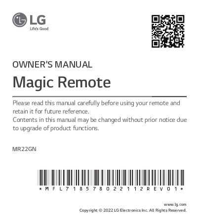 LG MR22GN Magic Remote